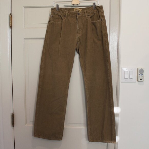 Old Navy Khaki Colored Corduroy Men's Pants Loose Fit Sz 33x34 - Picture 1 of 8